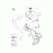 Схема вузла: Паливний бак для Kawasaki ER250 Z250 ABS