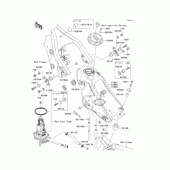 Схема вузла: Паливний бак для Kawasaki KLX250 KLX250