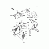 Схема узла: Радиатор для Kawasaki ZX1000 Ninja ZX-10RR