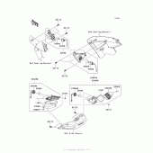 Схема вузла: Поворотники для Kawasaki ZG1400 Concours 14 ABS