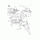Схема узла: Заднее крыло для Kawasaki KLE650 Versys 650