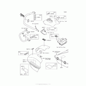 Схема вузла: Інформаційні наклейки (Bgf/bhf) для Kawasaki VN1700 Vulcan 1700 Voyager ABS