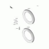 Схема узла: Шины для Kawasaki KZ1000 Police