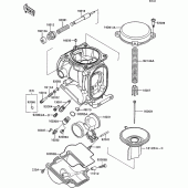 Схема вузла: Карбюратор parts(1/2) для Kawasaki ZX1100 ZZ-R1100
