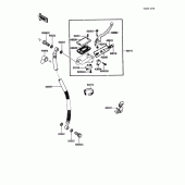 Схема вузла: Передній гальмівний циліндр Kawasaki EX250 Ninja 250