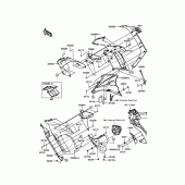 Схема вузла: Cowling(Center) для Kawasaki ZX1000 Ninja 1000 ABS