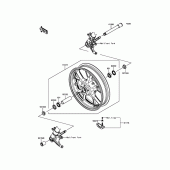 Схема вузла: Переднє колесо для Kawasaki ZG1400 Concours 14 ABS