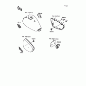 Схема вузла: Наклейки для Kawasaki VN1500 Vulcan 1500L
