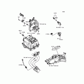 Схема вузла: Fuel Injection для Kawasaki KLE300 Versys-X 300 ABS