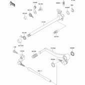 Схема узла: Переключатель передач для Kawasaki ZX600 Ninja ZX-6R