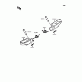 Схема вузла: Підніжки для Kawasaki KMX80 KSR-II