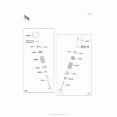 Схема узла: Клапан(ы) для Kawasaki ZG1400 Concours 14 ABS