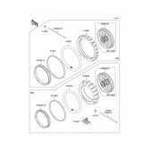 Схема вузла: Колеса (Шини) для Kawasaki KX100