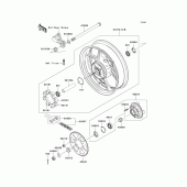 Схема узла: Ступица заднего колеса для Kawasaki EX650 Ninja 650 ABS