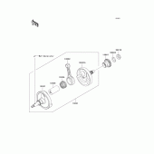 Схема узла: Коленчатый вал для Kawasaki KX250/ KX252 KX250F