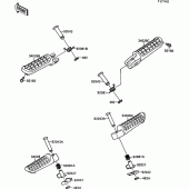 Схема узла: Подножки для Kawasaki ZX1000 ZX-10