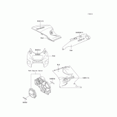 Схема вузла: Decals(red)(zx1100-d5) для Kawasaki ZX1100 Ninja ZX-11