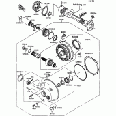 Схема узла: Drive shaft/final gear(1/2) для Kawasaki VN1500 VN-15 SE