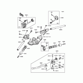 Схема узла: Руль & Пульт управления рулевой для Kawasaki ZX1000 Ninja 1000 ABS