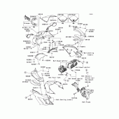 Схема узла: Облицовочные элементы для Kawasaki ZX1400 Ninja ZX-14