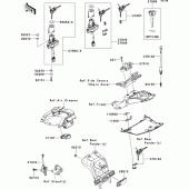 Схема вузла: Замок запалювання для Kawasaki ZX1000 Ninja ZX-10R