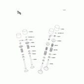 Схема вузла: Клапан(и) для Kawasaki ZX600 Ninja ZX-6