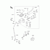 Схема вузла: Front master cylinder(kx500-e4/e5) для Kawasaki KX500