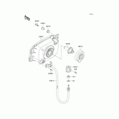 Схема вузла: Headlight(s) для Kawasaki ZG1200 Voyager XII