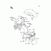 Схема вузла: Крило для Kawasaki ZR750 ZR-7S