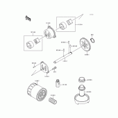 Схема вузла: Масляний насос & Масляний фільтр для Kawasaki ZX600 Ninja ZX-6