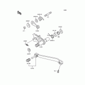 Схема вузла: Перемикач передач для Kawasaki KL250 KL250 Super Sherpa