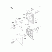 Схема узла: Водяной насос для Kawasaki EX500 GPZ500S