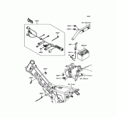 Схема вузла: Електроустаткування для Kawasaki KLX110 KLX110
