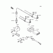 Схема вузла: Ignition system для Kawasaki ZX900 GPZ900R