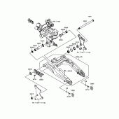 Схема вузла: Задній важіль (Маятник) для Kawasaki EX650 ER-6F ABS