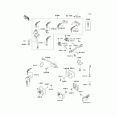 Схема вузла: Ignition switch/locks/reflectors для Kawasaki ZG1000 Concours