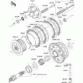 Схема вузла: Зчеплення для Kawasaki ZR1000 Z1000