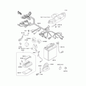 Схема вузла: Electrical equipment для Kawasaki ZX600 Ninja ZX-6