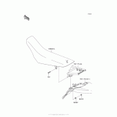 Схема узла: Сиденье для Kawasaki KLX140 KLX140L