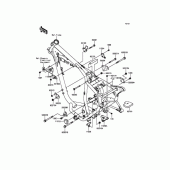 Схема узла: Рама для Kawasaki BJ250