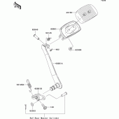 Схема узла: Лапка тормоза для Kawasaki VN1600 VN1600 Classic