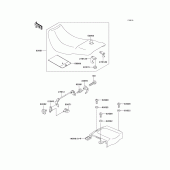 Схема вузла: Сидіння для Kawasaki EX500 Ninja 500R