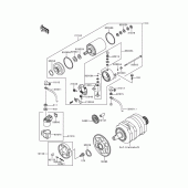 Схема вузла: Starter motor для Kawasaki EX250 Ninja 250