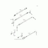 Схема узла: Тросики для Kawasaki VN1500 Vulcan 1500 Nomad Fi