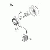 Схема узла: Генератор для Kawasaki VN1500 Vulcan 88