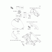 Схема вузла: Інформаційні наклейки для Kawasaki VN800 Vulcan 800 Classic