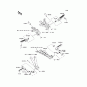 Схема узла: Подножки для Kawasaki ZX1000 Ninja ZX-10R