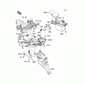 Схема узла: Заднее крыло для Kawasaki KLE650 Versys 650