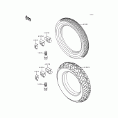 Схема узла: Шины для Kawasaki EX250 Ninja 250