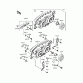 Схема узла: Фара (s) для Kawasaki ZX750 Ninja ZX-7RR